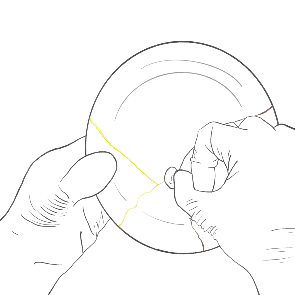 漆藝《金繼修復》原本是破碎之物，後來變成僅此一件的寶物